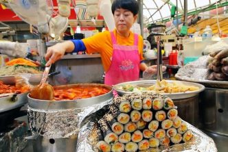 platos tipicos street food comida callejera corea del sur