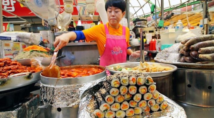 platos tipicos street food comida callejera corea del sur